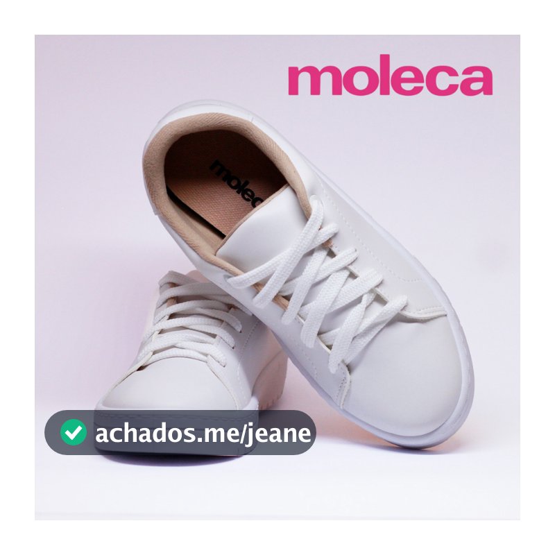 Tênis Moleca Feminino Original Liso Leve Casual Plataforma