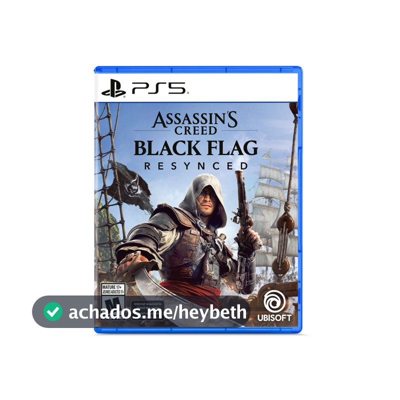 Assassins Creed Black Flag Resynced PS5 Midia Fisica