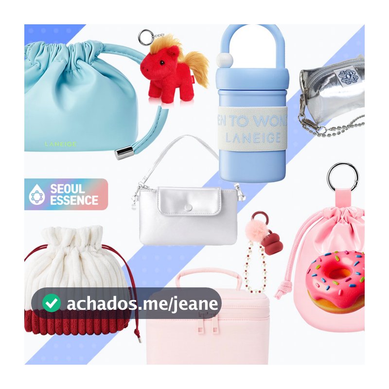 HERA , LANEIGE , IOPE , INNISFREE , BANILA CO | Coleção Amore Pacific & K-Beauty Acessórios – Chaveiro Porta Soro Labial , Ferramentas De Maquiagem , Modelador De Cílios , Pincel , Bolsas , Espelhos