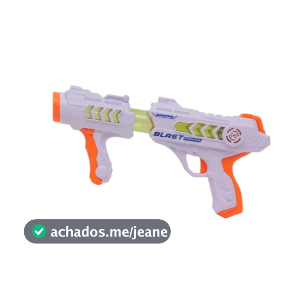 Lançador De Bolinhas E Dardos Space Shoot 34cm Branco