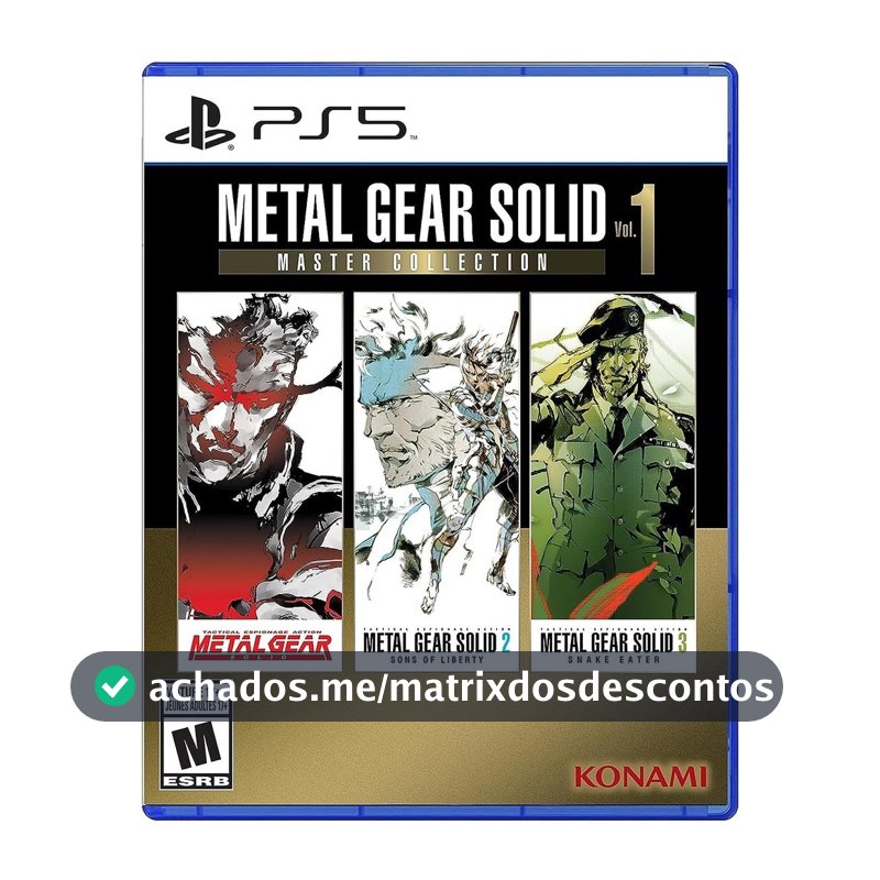Metal Gear Solid Master Collection Vol 1 PS5 Midia Fisica