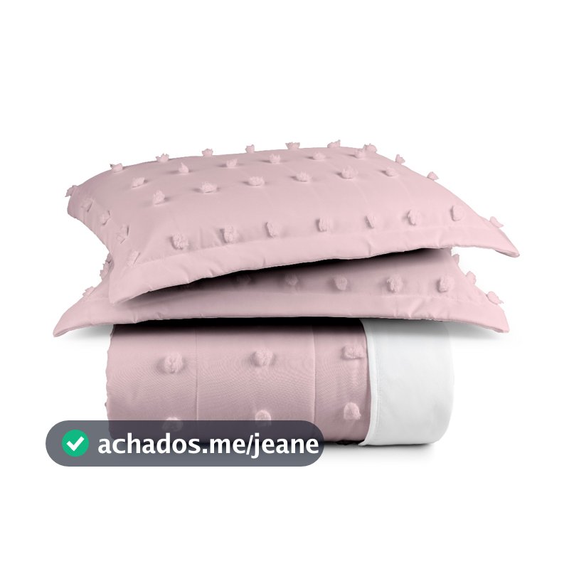 Cobre Leito Pompom 2 e 3 Peças Solteiro Casal Queen King Dupla Face Blogueira