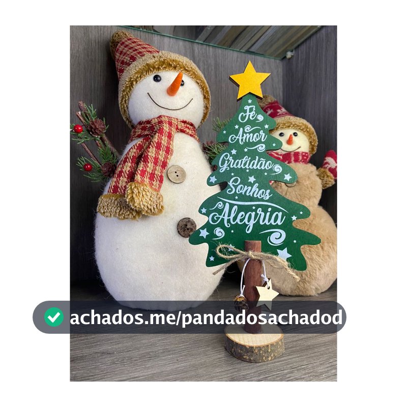 Decoração de Natal Arvore Com estrelinha e Pinha
