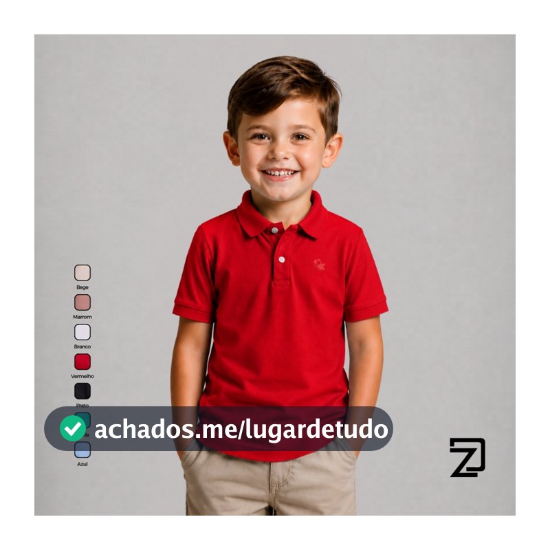 Camisa Básica Polo Infantil