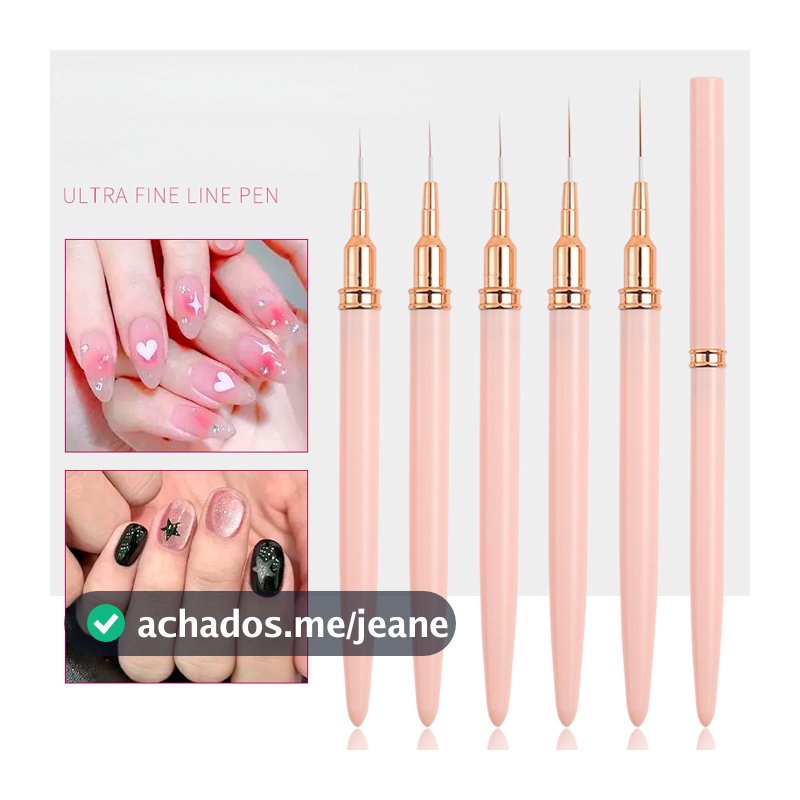 Kit 3/5 Pincéis 7/9/11/15/25mm De Arte De Unhas UV Para Pintura Em Gel Pincel Manicure