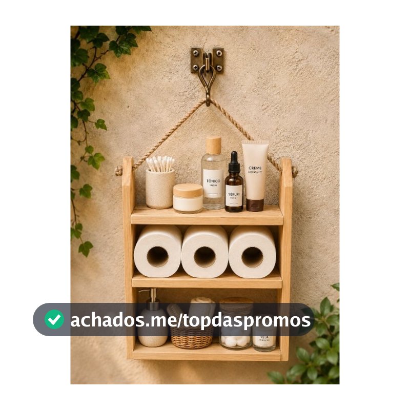 Suporte Organizador Nicho Com Prateleira Organizador Madeira.