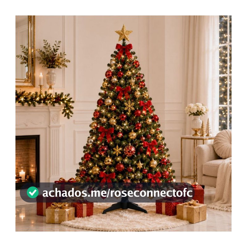 Arvore de Natal Pinheiro Grande Arvore 2 Metros Pinheiro de Natal Verde Pé Ferro Plastico 600 Galhos