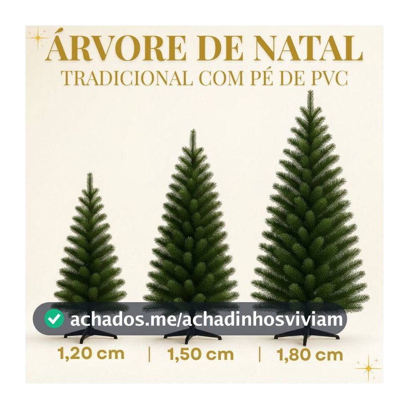 Árvore de Natal 1,20m / 1,80m / 1,50m Decoração de Natal Premium Enfeite de Alto Padrão