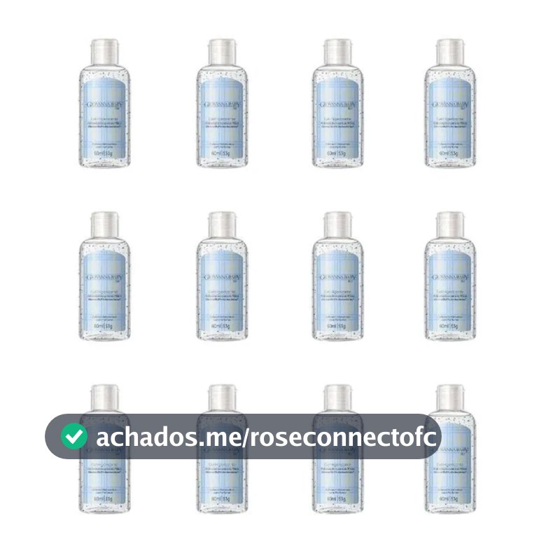 Kit 12 Álcool em Gel Higienizante Giovanna Baby Blue 60ml