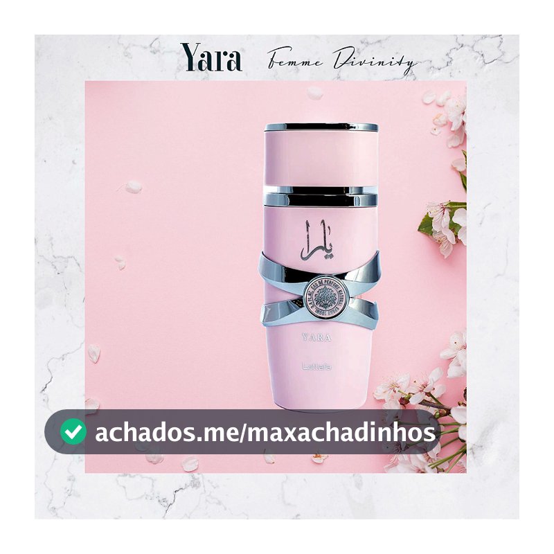 Perfume Lattafa Yara Rose Lattafa Eau de Parfum - 100ml Feminino Doce