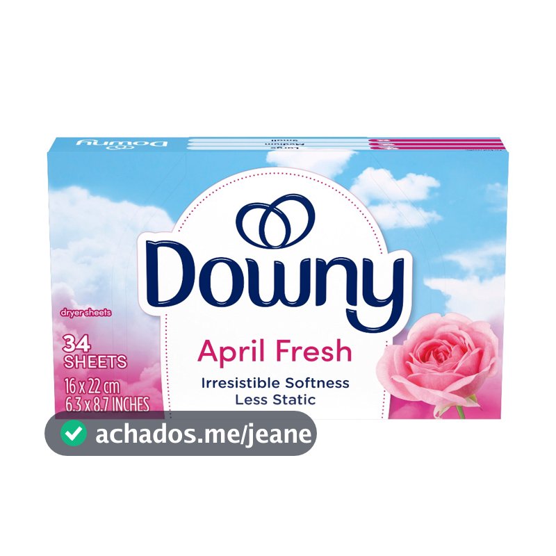 Amaciante Em Folhas Para Secadoras Downy Sheets April 34 Fls