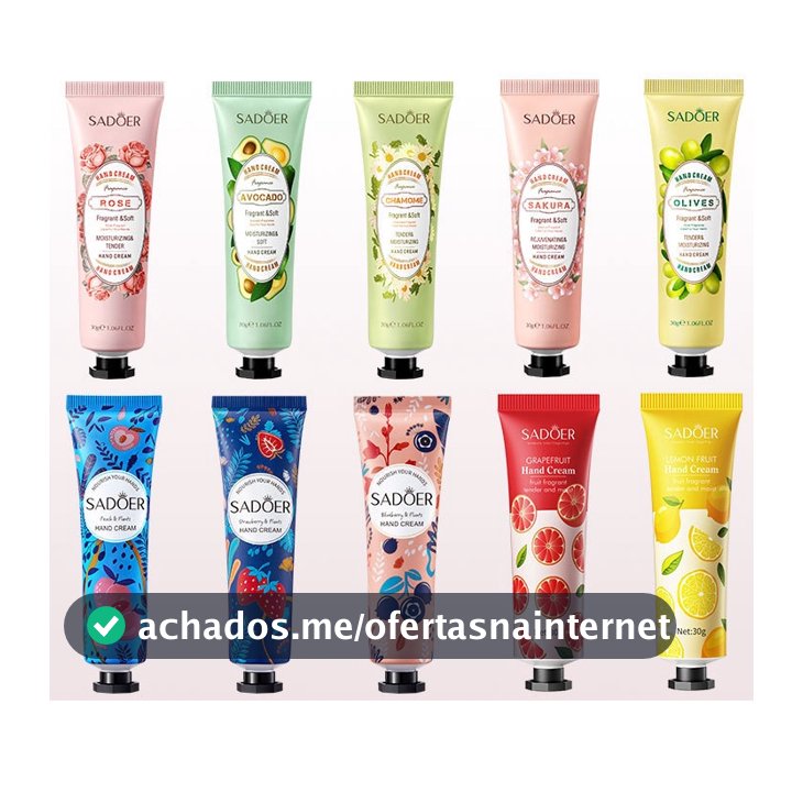 SADOER Creme De MãOs Hidratante Sabor Frutado Beleza Cuidados