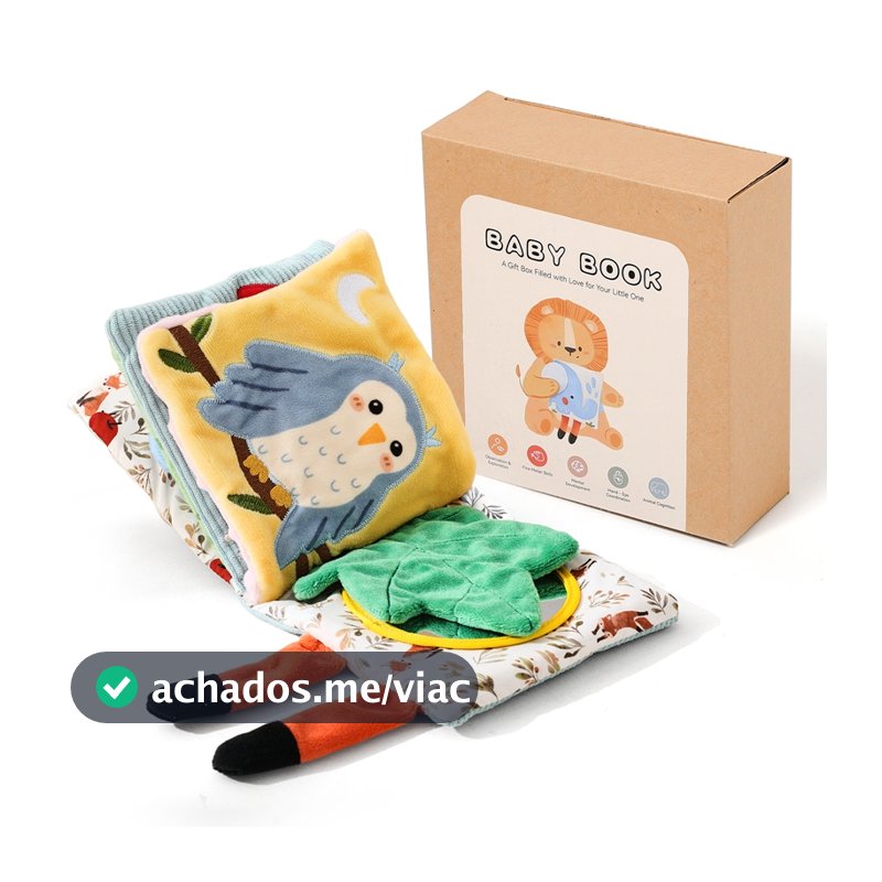 2025 Novo Livro De História De Pano Macio Do Bebê Com Recurso De Som Espremível Brinquedos Cauda Para Crianças Educacion