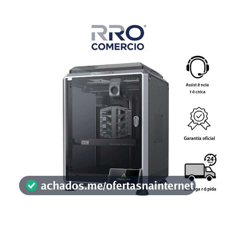 Creality K1C Combo 2025 Nova impressora 3d profissional 600mm/S