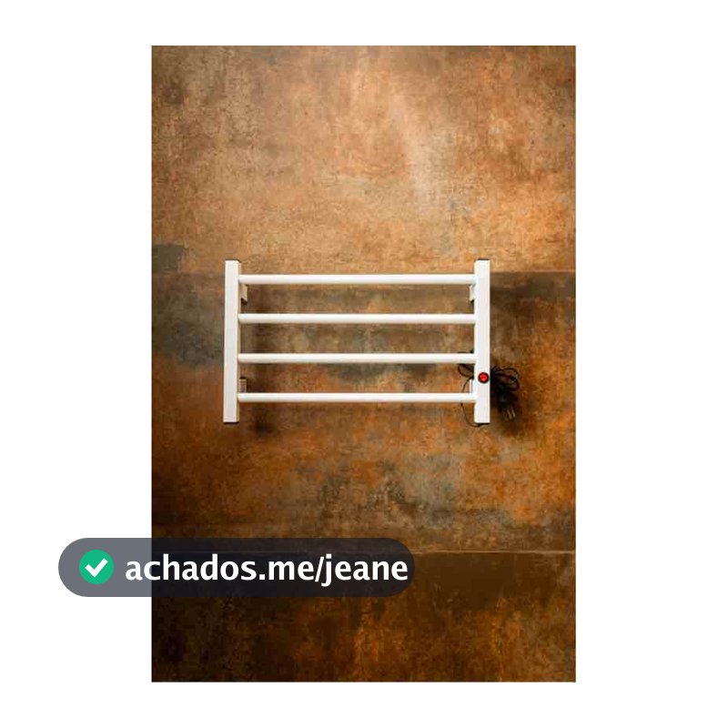 Toalheiro Térmico 4 Barras Porta Toalha Suporte Para Toalha de Rosto Pequeno Electrowood