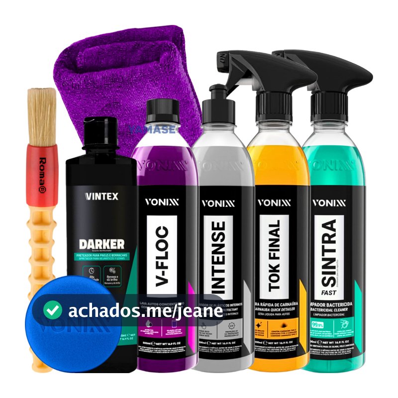Kit Shampoo V-Floc Cera Tok Final Sintra Fast Intense Darker Pneu Pretinho Vonixx