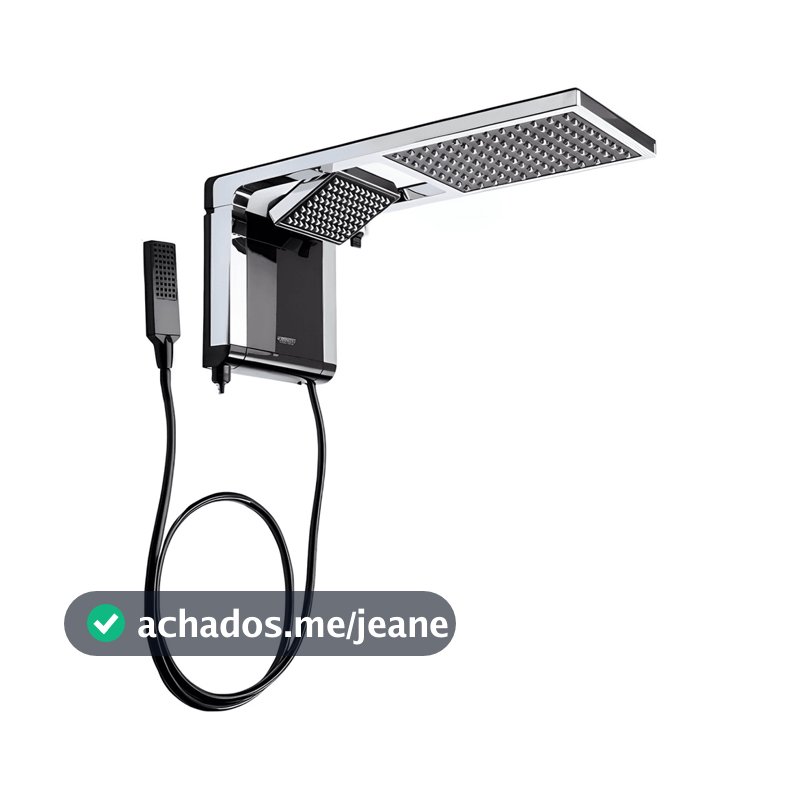 Chuveiro Lorenzetti Acqua Duo Preto Cromado 127V ou 220V 5500W 6800W 7800W Original