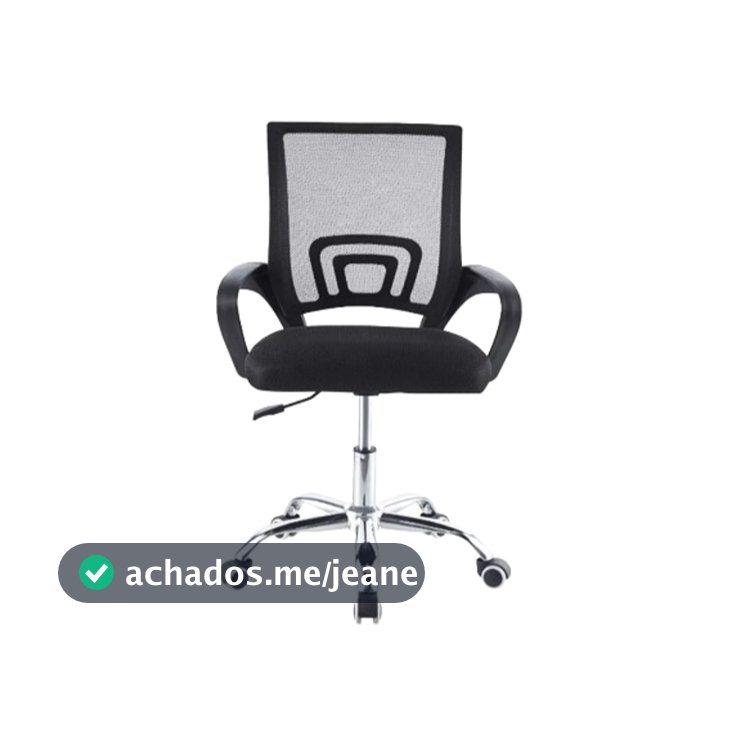 Cadeira de Escritório Diretor Secretária Executiva Office Giratória Preta Ergonômica