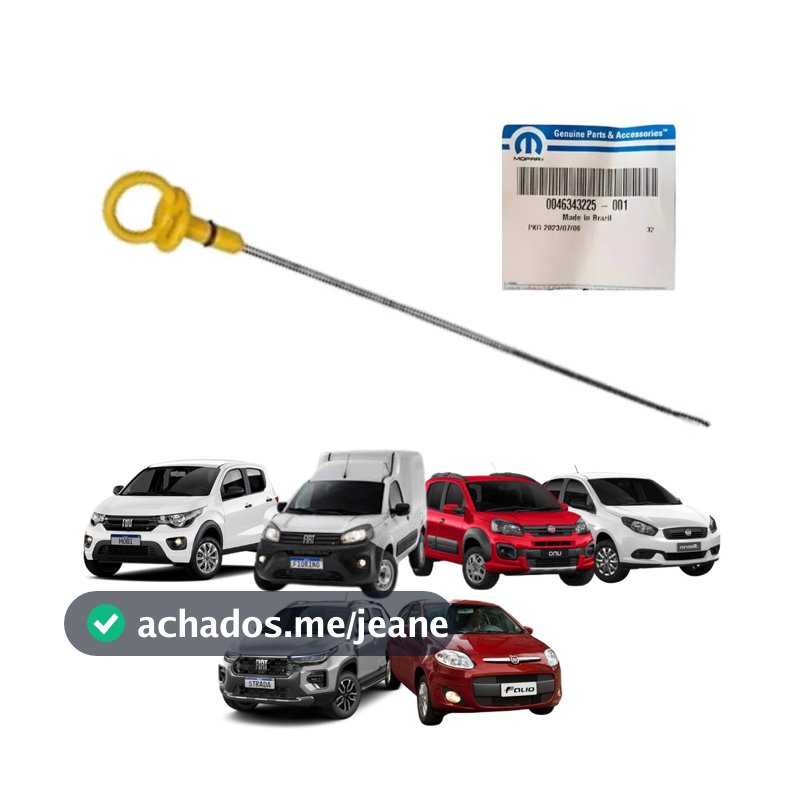 Vareta Nível Óleo Motor Fiat Fiorino Grand Siena Mobi Uno Palio 1.0 1.4 Fire Evo Original 46343225