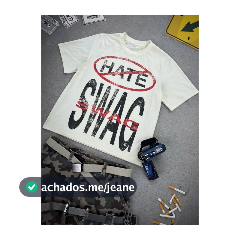 [Camiseta Premium em Algodão Puro]SISI Y2K Retro Camiseta Texto Impresso Padrão Harajuku High Street Trendy Manga Curta