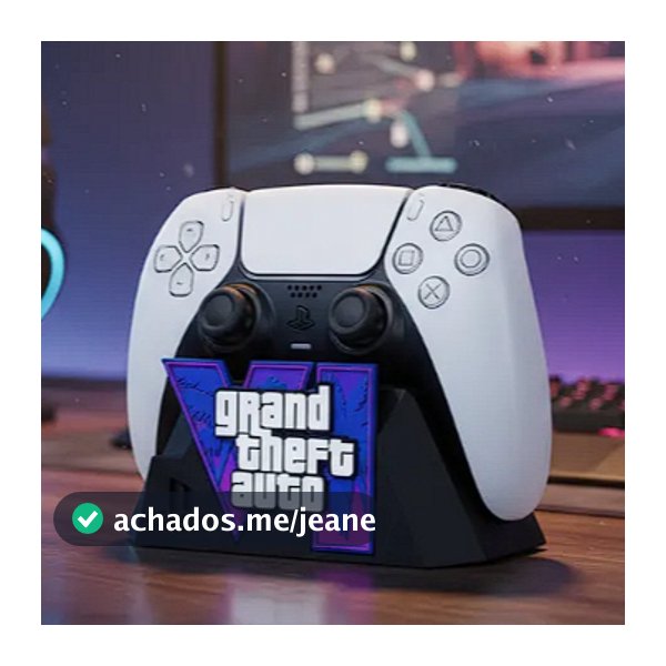 Suporte Gamer GTA VI para Controle PS5 e Xbox | Organizador 3D