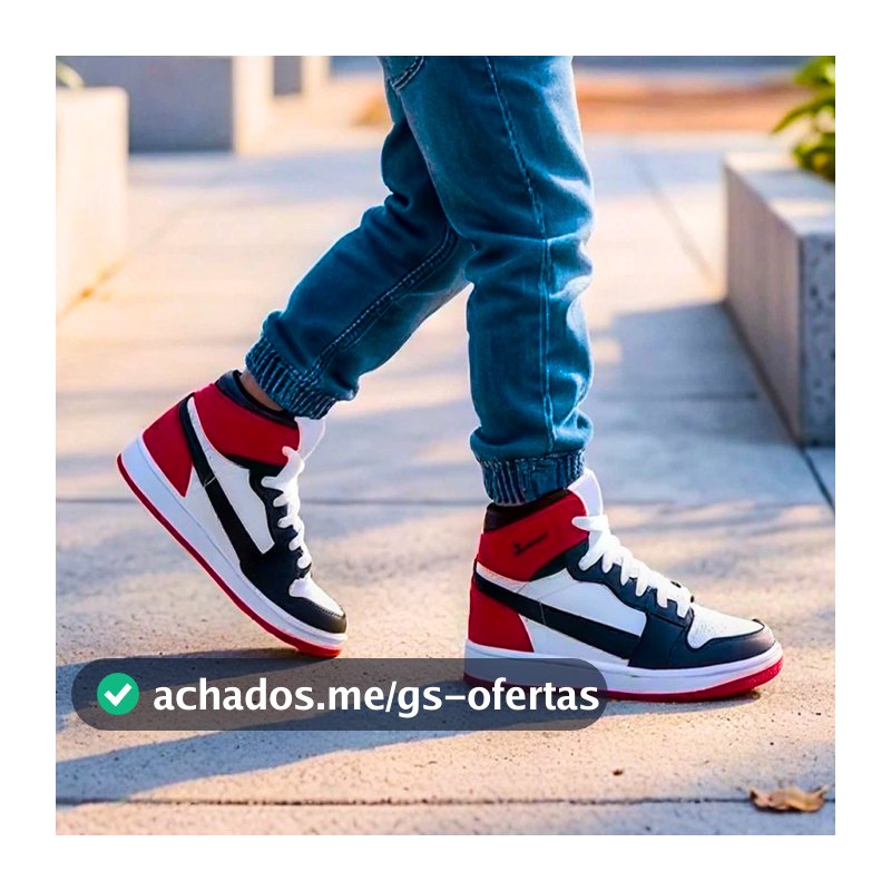 Tenis Infantil Menino Cano Alto Botinha Escolar Leve e Antiderrapante Tênis Infantil Masculino