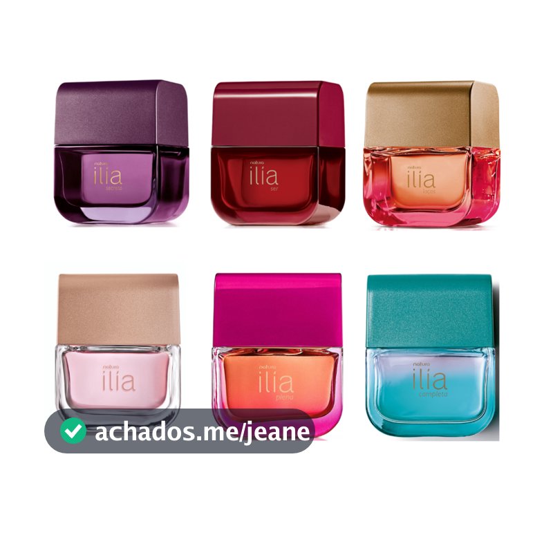 Ilía Natura Deo Parfum Feminino 50ml: Clássico, Secreto, Ser, Plena, Completa, Laços.