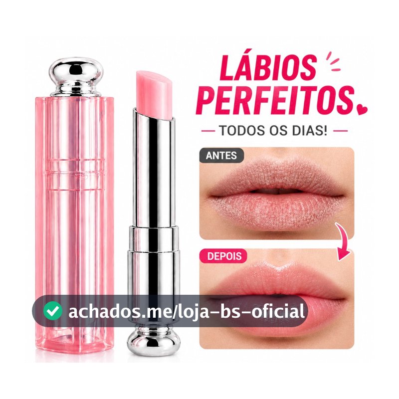 Lip Balm Hidratante para Lábios Ressecados Muda de Cor À Prova D’Água