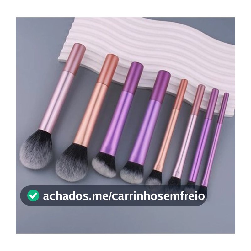 ANA1108 Conjunto De Pincéis De Maquiagem Profissional De 8 Unidades De Contém Pincel De Pó
