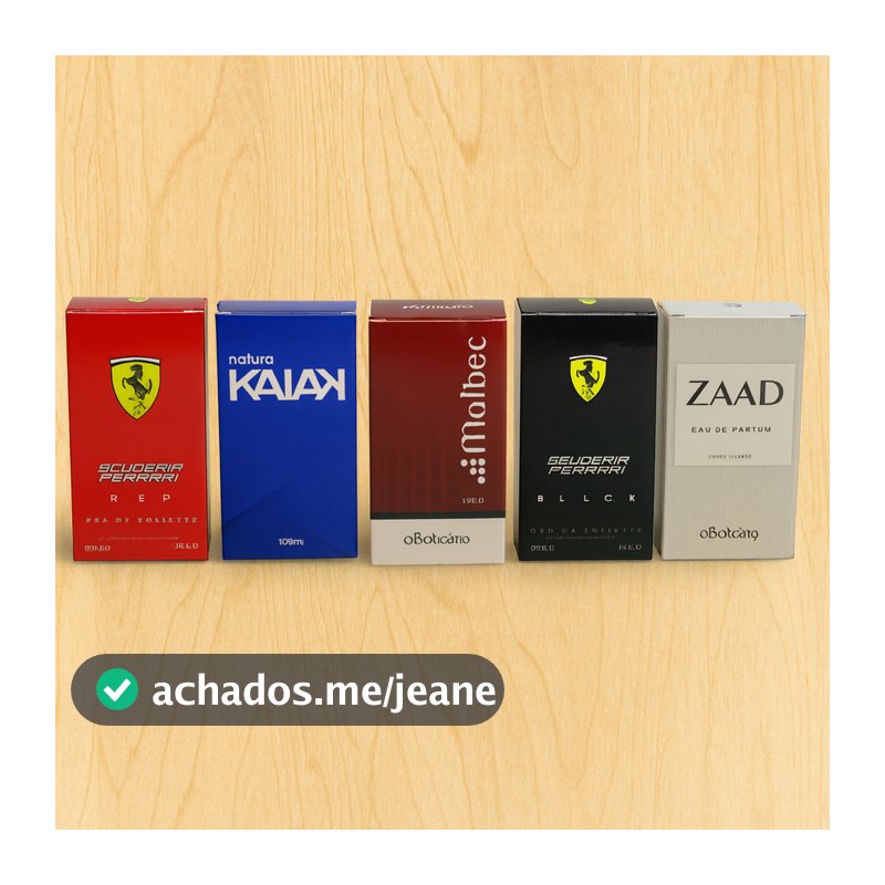 Kit 5 Perfumes Masculino 100ml EDP Fragrâncias Marcantes Longa Duração Amadeirado Cítrico Fresco