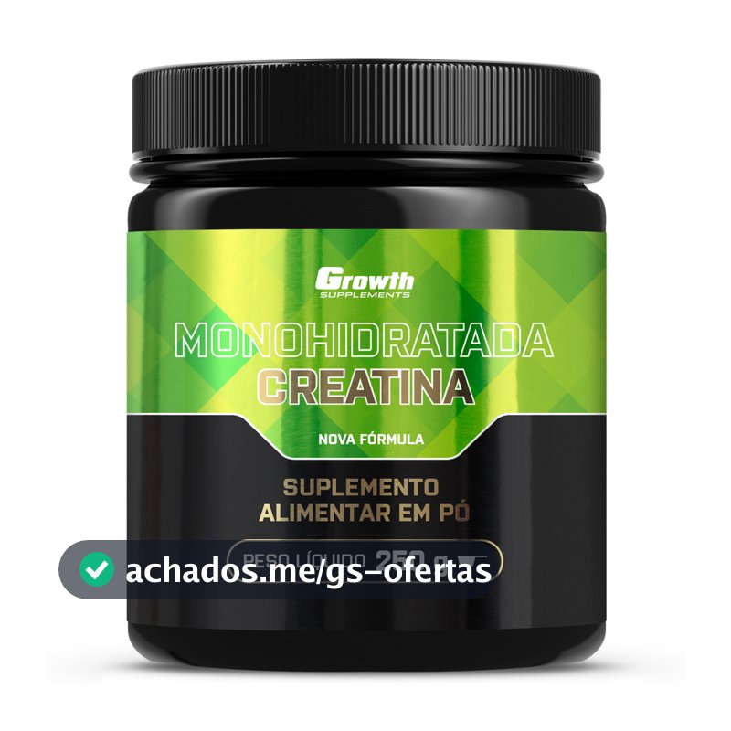 Creatina Monohidratada - Growth Supplements - Sem sabor em pó