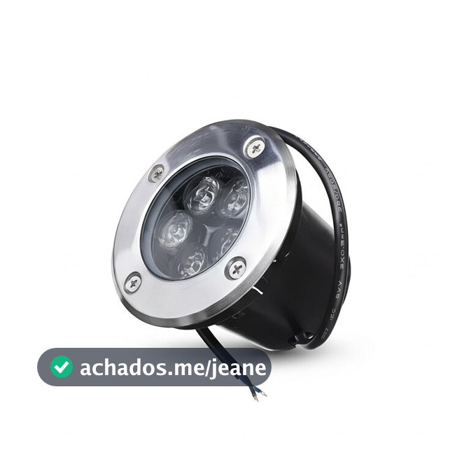 Kit 6 Balizador Spot LED Embutir Chão Piso Jardim 3W 5W 7W Bivolt Branco Frio Quente IP66 Escada Muro