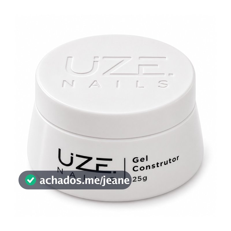 Gel Construtor Natural 25g Uze Nails Hipoalergênico para Alongamento Unhas
