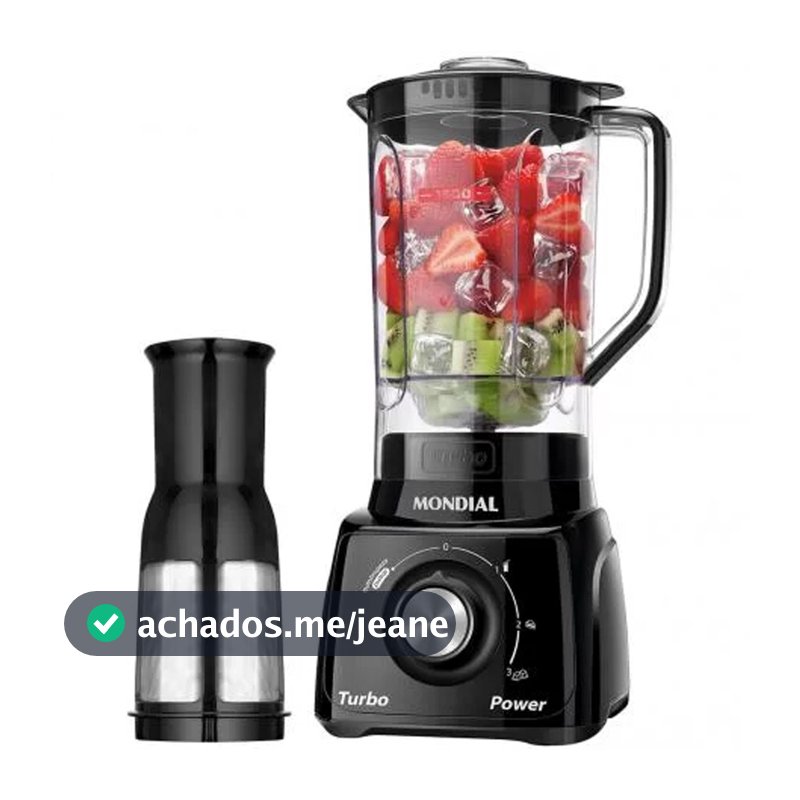 liquidificador mondial 3 velocidades 500w com filtro 127V