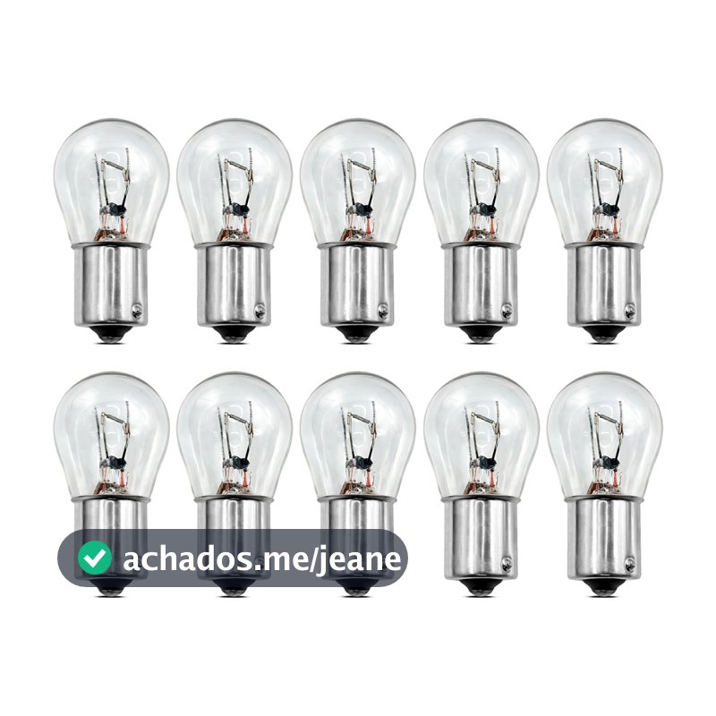 Lampada 24v Caminhão 1 Polo P21w Freio Posição Ré Lanterna Farol Auxiliar