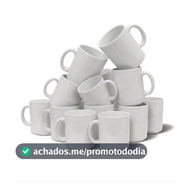 Kit 36 Canecas Brancas de Cerâmica Premium Para Sublimação 330ml Lisa Presente Criativo