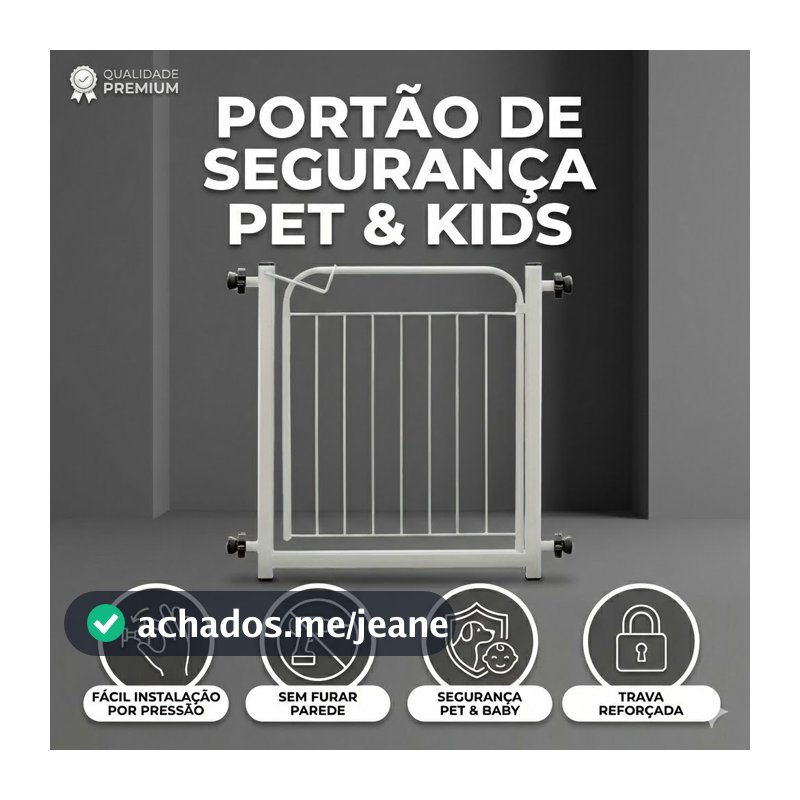Grade De Proteção para Pet Cães Bebês e Crianças Para Portas Portão 68Cm