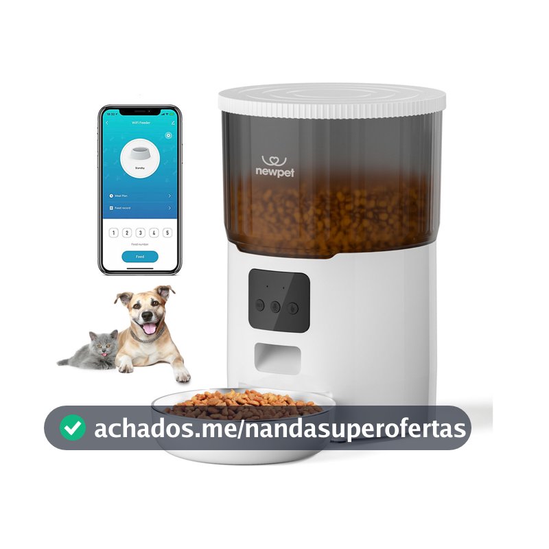 4l Alimentador De Ração Para Cães E Gatos Dispensador Newpet - Bivolt