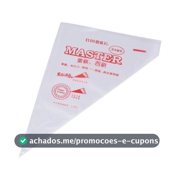 Saco Confeiteiro Descartavel Manga Confeitar 42cm C/ 100un