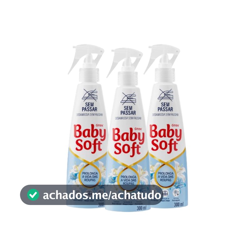 Kit 3 Sem Passar Baby Soft 300ml