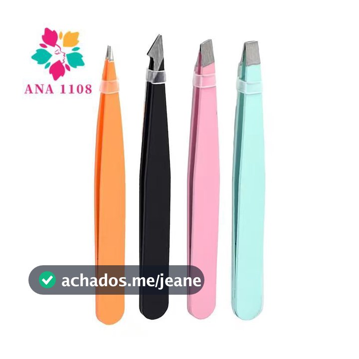 ANA1108 Pinça Feminina De Alta Elasticidade À Prova De Ferrugem Com Estojo De Viagem