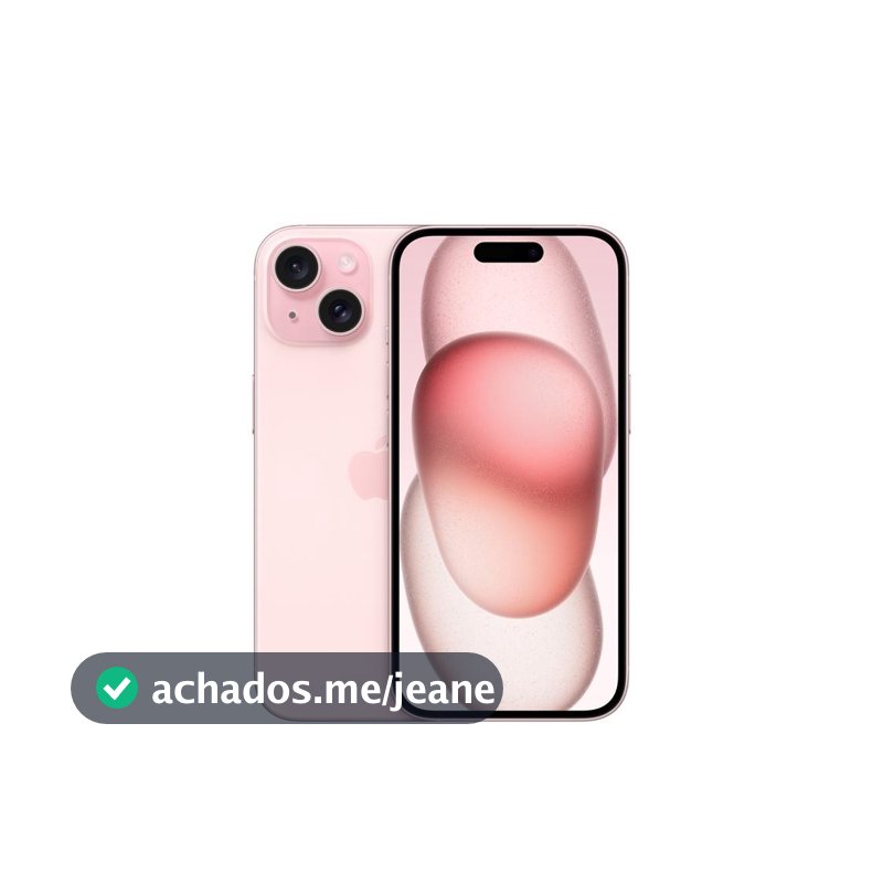 Usado: IPhone 15 128GB Rosa Bom - bateria 70% - Trocafy - Apple