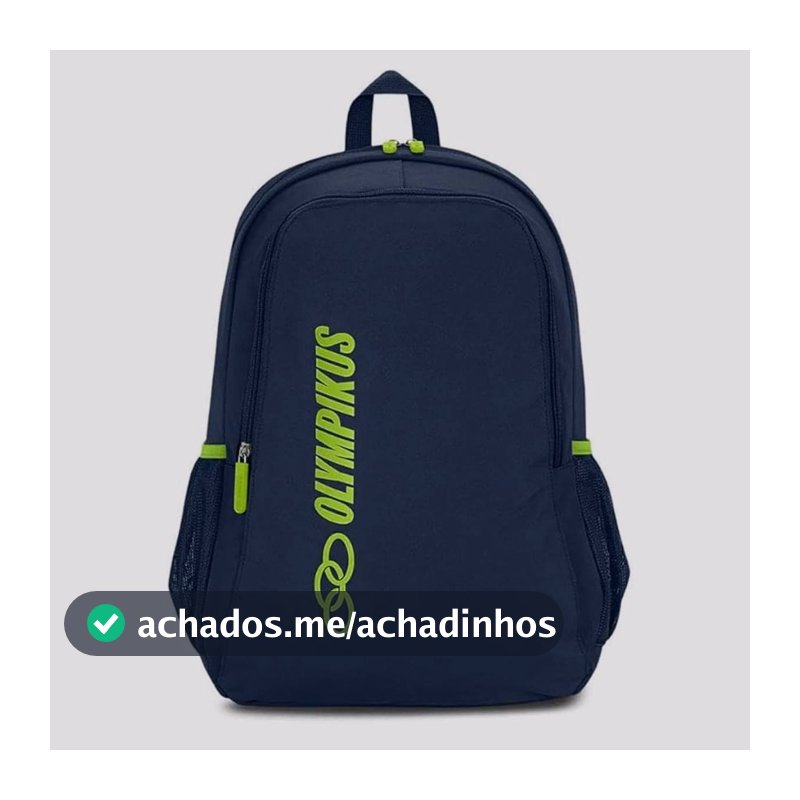 Mochila Olympikus Essential Marinho e Verde