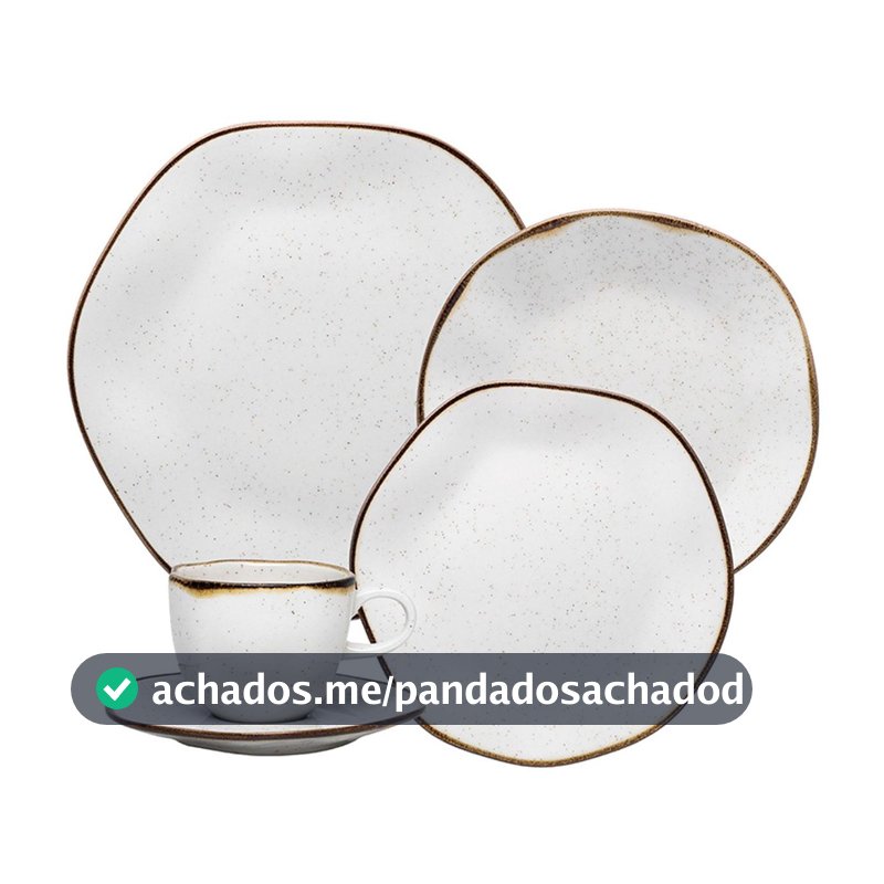 Aparelho De  Jantar E Chá 30 Peças Porcelana Maresia
