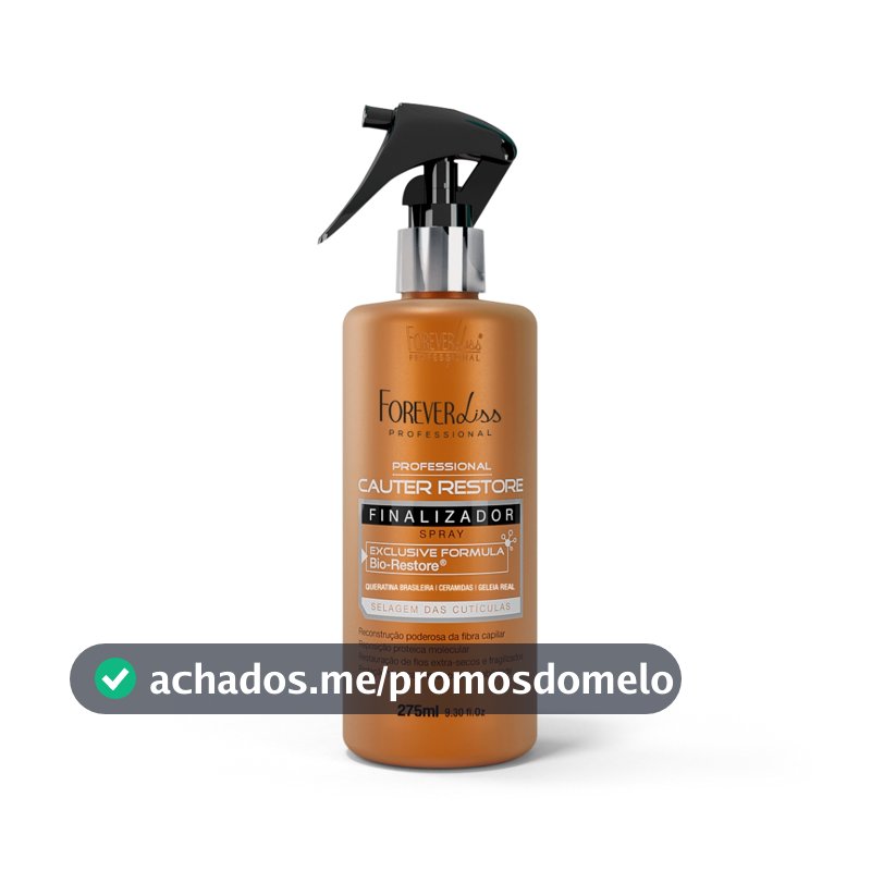 Spray Finalizador Cauterização Capilar Forever Liss 275ml