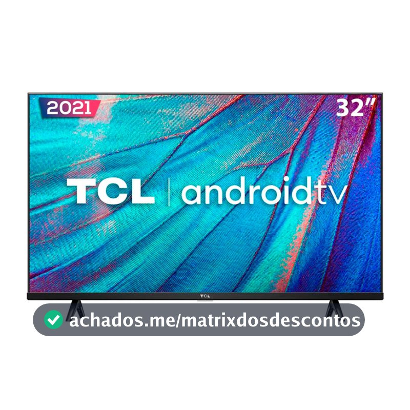 Smart Tv LED 32 Polegadas HD 32S615 Android Design Sem Bordas TCL