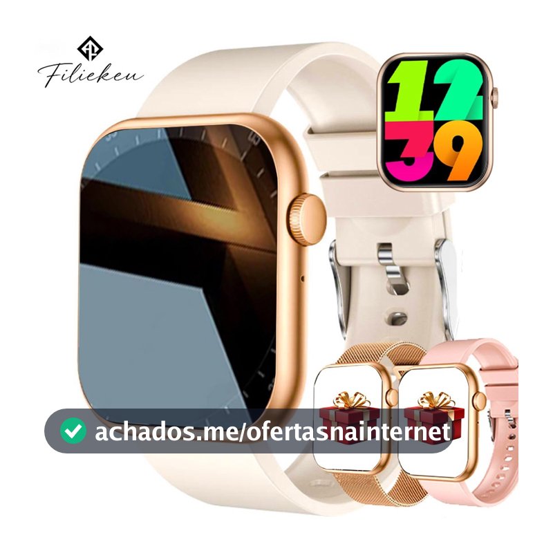 FILIEKEU pulseira smartwatch à Prova D'água Monitoramento Esportivo Chamadas Bluetooth Relógio
