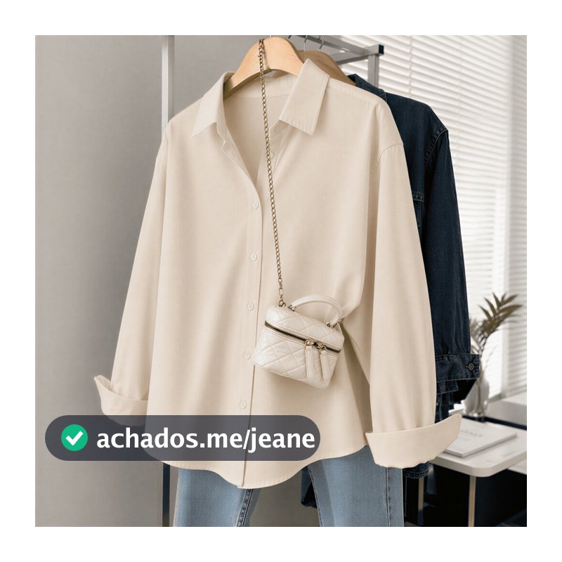 Camisa Social Feminina Crepinho Premium Manga Longa Blusa Feminina Elegante Gola Colarinho Trabalho Casual Chic