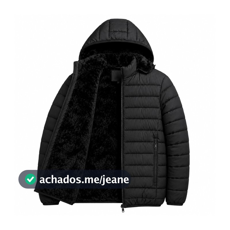Jaqueta Bobojaco Puffer Masculina Inverno Forro Quente