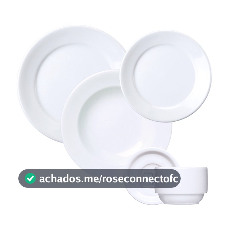 Jogo Jantar Chá Bar Hotel 30 Peças Porcelana Germer 6 Pessoas